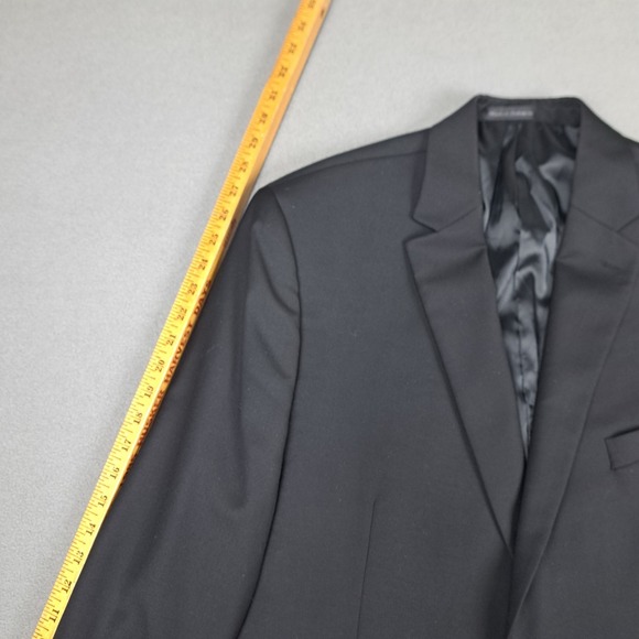 Lauren Ralph Lauren Blazer Mens 42L Black Wool Equestrian Buttons‎ Derby Jacket - Picture 16 of 16